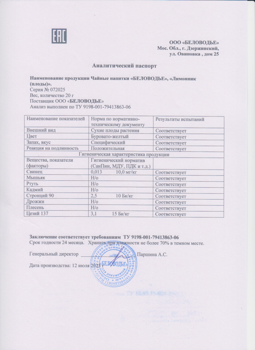 Паспорт №072025
